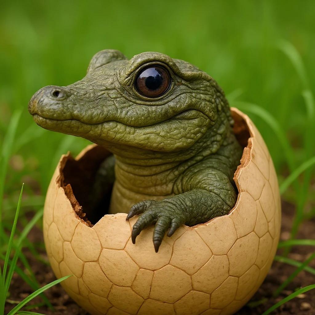 Newly hatched baby